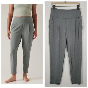 Athleta Size S Elation Pant Ankle Pull On Heathered Green